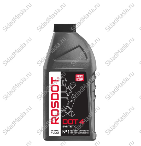 Тормозная жидкость Rosdot 4 (бутылка 455гр)